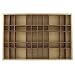 Produktbild Holz Setzkasten mit 50 Fächer 60 x 40 cm (natur/braun)