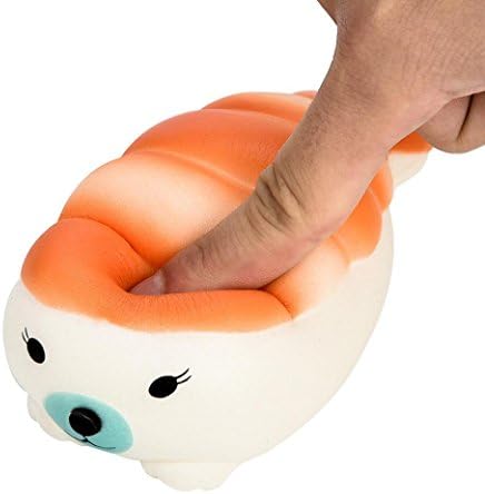Slow Rising Squishy Sushi , Falaiudo Silly Kawaii Cute Cheap Jumbo Big Squishies For Sale Package Ibloom Squishy Toys (Yellow)