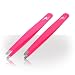 Nail Art Tweezers Pack Of 2 Hot Pink Nail Decoration Tweezer Picking Set Professional Manicure Tools