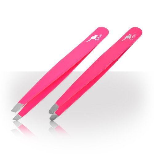 Nail Art Tweezers Pack Of 2 Hot Pink Nail Decoration Tweezer Picking Set Professional Manicure Tools