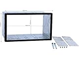  Acv Electronic - Marco universal para radio de coche (metal, doble DIN)