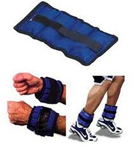 Par de pulseras con peso para tobillo o muñeca Nerosworld, ideal para entrenamiento de fuerza , azul