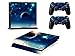 Produktbild Skin Sticker/Aufkleber Folie Nachthimmel Stern schützende Haut Schale für Sony PS4 Konsole und 2 Controller (earth)