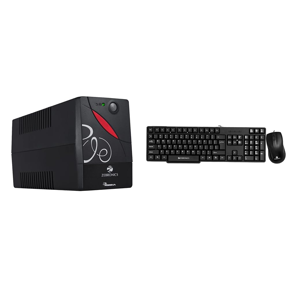 ZEBRONICS Zeb-U725 600VA UPS for Desktop/PC/Computers (not for Routers) with Automatic Voltage Regul