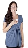 Mija – Umstandsmode / 2in 1 Stillshirt Umstandsshirt / Stilltop Umstandstop 7104 - 2