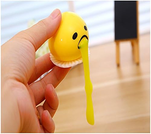 Kunli Cute Yellow Circle Vomiting and Sucking Lazy Egg Yolk Exhaust Pressure Relief Difficult Game Toys