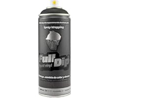 AutoFullCar Pack Sprays Full Dip Negro Mate o Negro Brillo Llantas hasta 20 pulgadas FullDip (NEGRO SPRAY 400 ML)