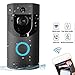 Produktbild Video Türklingel, 720P HD WLAN Video Doorbell mit Echtzeit-Video-und Gegensprechfunktion, Nachtsicht, PIR Bewegungsmelder, Snapshot/Aufnahme, Kompatibel mit Cloud-Service und iOS & Android App Schwarz