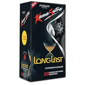 KamaSutra LongLast Condoms, Dotted Texture, 20 count