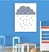 Produktbild Inspired Walls Cloud Raining Face Kinderzimmer Schlafzimmer Jungen Mädchen Wall Decor Art Poster Print