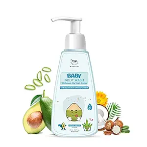 TNW-The Natural Wash Baby Body Wash for Moisturized Skin | Gentle Body Wash with Coconut, Aloe Vera & Avocado | Suitable for 0-10 years