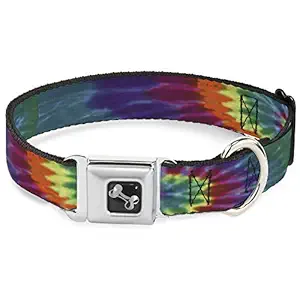 Buckle-Down Bd Tie Dye Dog Collar Bone, Large/15-26