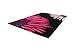 Produktbild Moderner Designer Velours Teppich Schwarz Fuchsia Lila Creme Muster, Grösse:80x150 cm