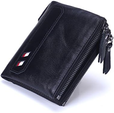 Geremen Men's Super Premium Full Grain Leather Wallets 9073 (Black)