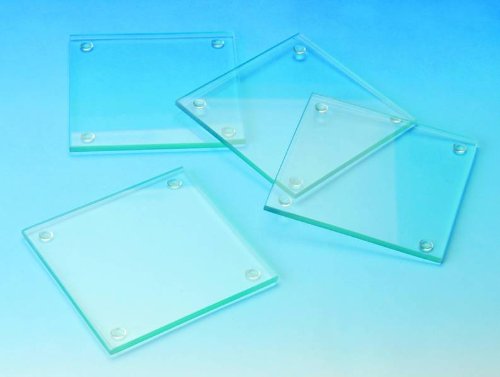 Glasuntersetzer eckig 95x95 mm 4 Stück