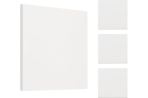 UFURMATE Lot de 4 plaques de sortie vierges sans vis en plastique blanc pour interrupteur, prise électrique, 120x120mm