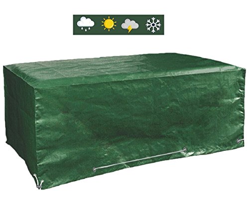 Glorytec Cubierta protectora muebles de jardín, prémium, 200 x 160 x 70, lona rectangular para sillas y mesas de jardín