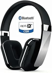 F5 A High-Performance Bluetooth Wireless Headphone With Active Noise Filter Feature/aptX Sound Technology for CD quality sound for 14 Hours + Battery Run Time 100% Volume &amp; 3.5 mm Aux Port, Built-in Microphone Mic for Hands Free phone calls