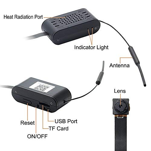 Mini Cámara UYIKOO HD 1080P WiFi Cámara Espía Pequeña Cámara Oculta Soporte de Detección de Movimiento/Grabación de Bucle para la Seguridad del Hogar