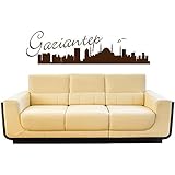 Islamische Wandtattoos - Meccastyle - Türkei Stadt Sehir - Gaziantep Skyline - A5270