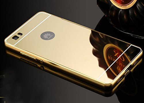 Prevoa        Huawei P8 Lite Funda - Metal Funda Cover Case para Huawei P8 Lite 5 0 Pulgadas Android Smartphone - Oro