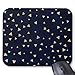 Produktbild Gold Triangles Geometric Navy Blue Watercolor Mouse Pad 18cm x 22cm