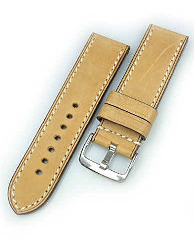 RIOS1931 Uhrenarmband Vintage 190 Used-Optik Honig Bandanstoss 24 mm RIOS1931 Uhrenarmband Vintage 190 Used-Optik Honig Bandanstoss 24 mm