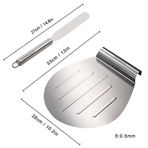 Goldbeing Kuchenheber Set inkl. Streichpalette zum sicheren Anheben von Tortenböden – Kuchenretter Edelstahl – Tortenheber mit Griff,Tortenbodenteiler als Geschenk - 2