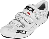 Parte superior: poliéster. Sidi Alba Road - Zapatillas de ciclismo, color blanco y blanco, 39 EUR [24.5cm]