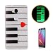 Produktbild HUAWEI Honor 5X Luminous Hülle (Mit Frie HD Displayschutzfolie) Leuchtende Silikone Rückhülle Für iPhone 6 6s Plus 5.5 Zoll Inch Silikon Etui Handy Hülle Weiche Transparente Luminous TPU Back Case Tasche Schale Leuchten In Der Nacht HUAWEI Honor 5X-Love Heart Klavier-Tastatur