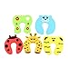 Yosoo Cartoon Baby Finger Protector Jammers Door Card Clip Security Stop Door Stopper Lock Finger Pinch Guard Safety Drawer Toilet Cupboard Cabinet for Baby Kid Child Toddler - Mixed Color (Pack of 10)