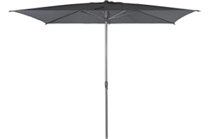 JJA Parasol Mat Central 2x3 m Loompa Ardoise 165528A