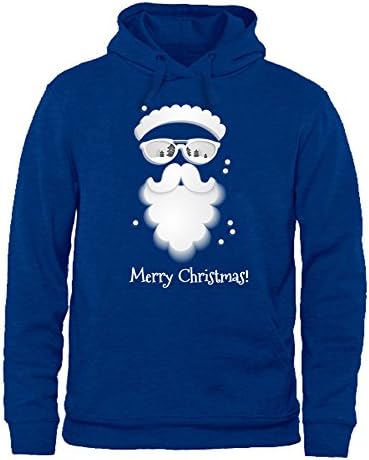 Men Sweatshirt Hoodie Warm Happy Christmas Printed Top Pullover Jumper L