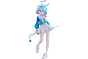 Zhongkaihua Figurines d'anime mignonnes Arona Arona Bleu et Blanc JK Version uniforme Figurine de bureau debout Statue en PVC Modèle avec accessoires, 18 cm