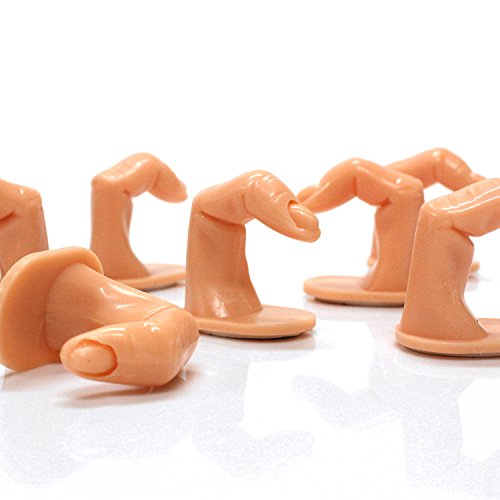 Fashion gallery 10PC Plastic Fake Fingers Model Practice Training Nail Art False Tips Display Tool High Qulity
