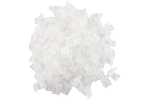 Duokon 100 Stück Pflanzenclips, Mini Kunststoff Tomatenklammern, Wiederverwendbar Pflanzenklammern, Pflanzenstützclip für 2,2mm – 4,5mm Gemüse Blumen Sämlinge