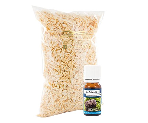 1kg PREMIUM Zirbenspäne "DELUXE" (ca. 50 Liter) | perfekt für Bio-Zirbenkissen (40x80cm) + Bio-Zirbenöl (10ml)