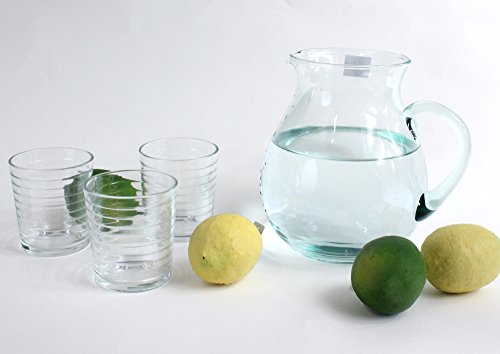 Glasvase Vase Glas Kerzenglas „Cylinder Lines“ 6er Set - 2