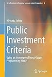 Image de Public Investment Criteria: Using an Interregional Input-output Programming Model