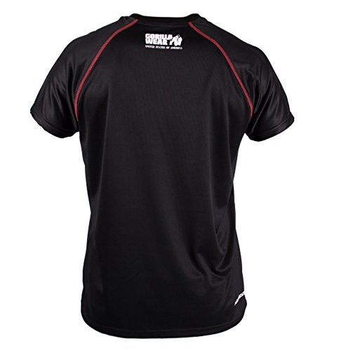 Gorilla Wear Performance T-Shirt Black/Red - 3