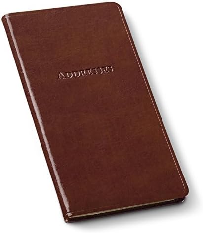 Pocket Address Organizer Leather Acadia Tan