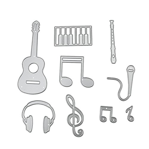 Amazingdeal365 9 PCS Note Metall Form Stanzschablonen Schablonen Schneiden DIY Dekor Sammelalbum Karten Buchzeichen Lesezeichen als Geschenk für Freunde Geburtstag Kinder,Kindergarten Hobby Schule Handarbeit Unterricht usw. Ein tolles Geschenk!