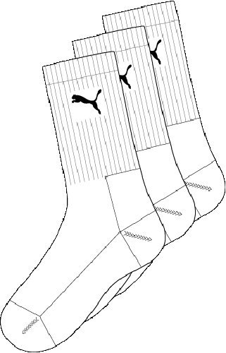 Puma Herren Socks Sport 3P - 2