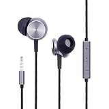 In-Ear Earbuds Earphones Headphones,Premium Wired Metal Housing Built-in Mic, Hands-free Calling Strong Bass Volume Control Headset Sport Gym Running for iPod iPhone Android Smartphones Macbook Tablets