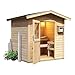 Produktbild Karibu Saunahaus Bosse 38 mm inkl. 9-kW-Ofen
