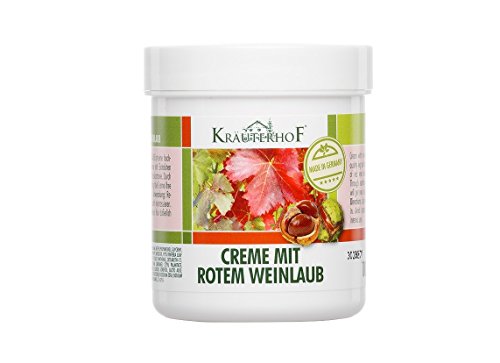 KrauterhoF Foot Cream for Varicose Veins with horse chestnut and red vine leaves