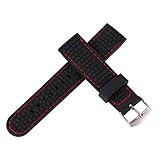 AUTULET Unisex Kautschuk Uhrenarmband 22MM