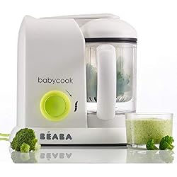 Béaba Babycook Solo, Robot Bébé 4 en 1 Mixeur-Cuiseur, Néon