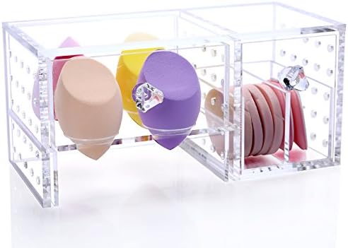 Acrylic Make Up Sponge Organizer Make-Up Storage Boxes for Makeup Sponges Cosmetic Box from the brand MyBeautyworld24
