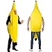 Produktbild Wawer Erwachsene Obstbanane Kleid Tanzkleid Herren Damen Banane Cosplay Kostüm Karneval Charakter Party Bar Bühne (M, Gelb)